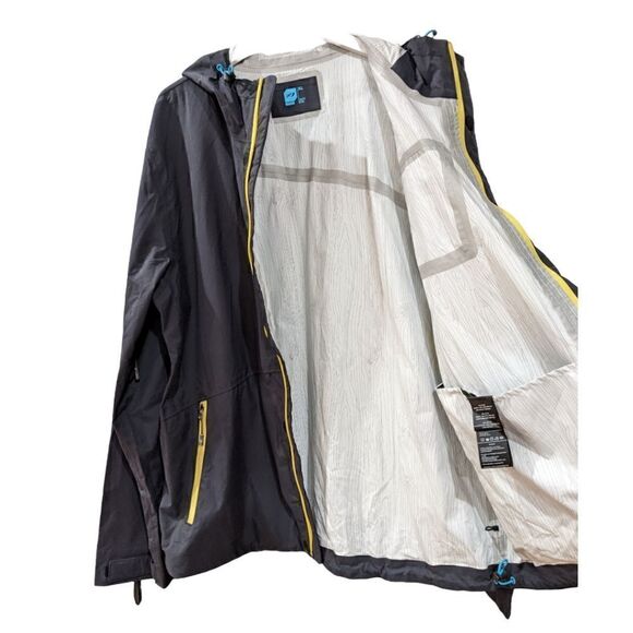 ORAGE Men's Pinstripe Nylon Windbreaker Hooded Full Zip Jacket Size XL - Picture 6 of 8